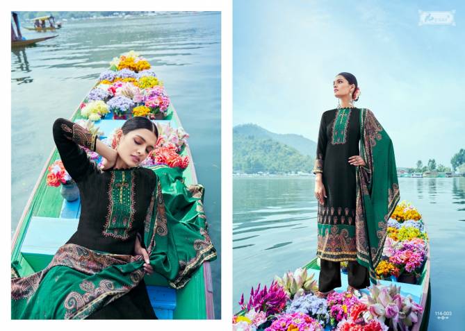 Kesar Saaj Viscose Pashmina Casual Wear Printed Dress Material Collection